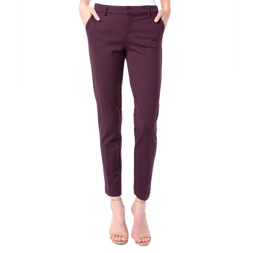 Liverpool Womens Plum Slim Trouser Pants